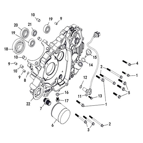 SENTINEL 570 LEFT CRANKCASE