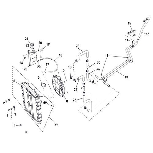 SENTINEL 570 RADIATOR (MATCH WITH HEATER SYSTEM)