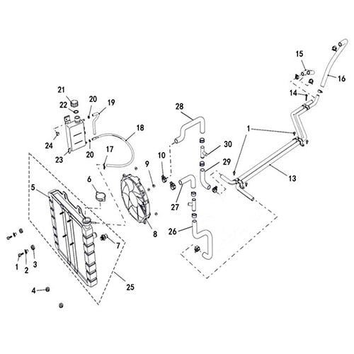 SENTINEL 570 RADIATOR (MATCH WITH HAEATER SYSTEM)