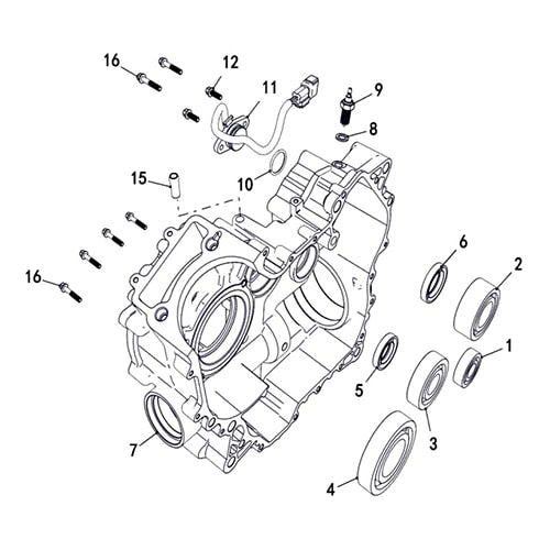 SENTINEL 570 RIGHT CRANKCASE