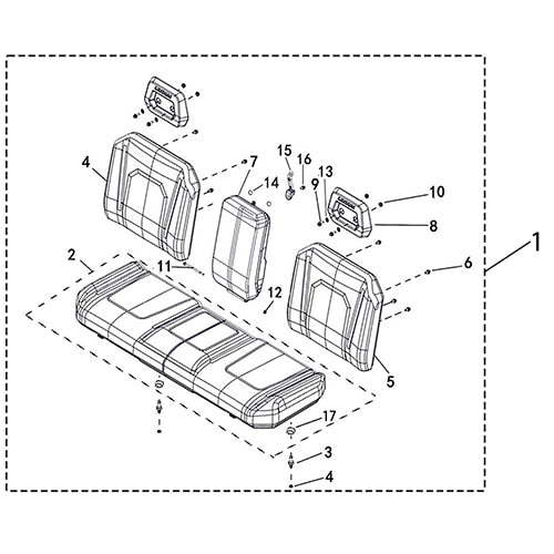 SENTINEL 570 Seat Assy (Integral Seat)
