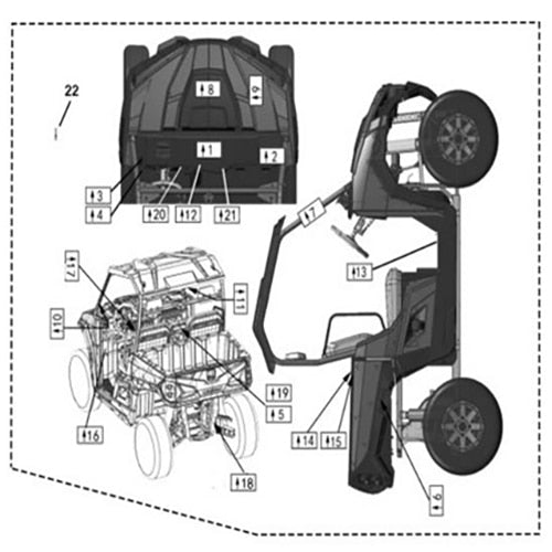 SENTINEL 570 WARNING DECAL (BOX,AMERICAN STANDARD)