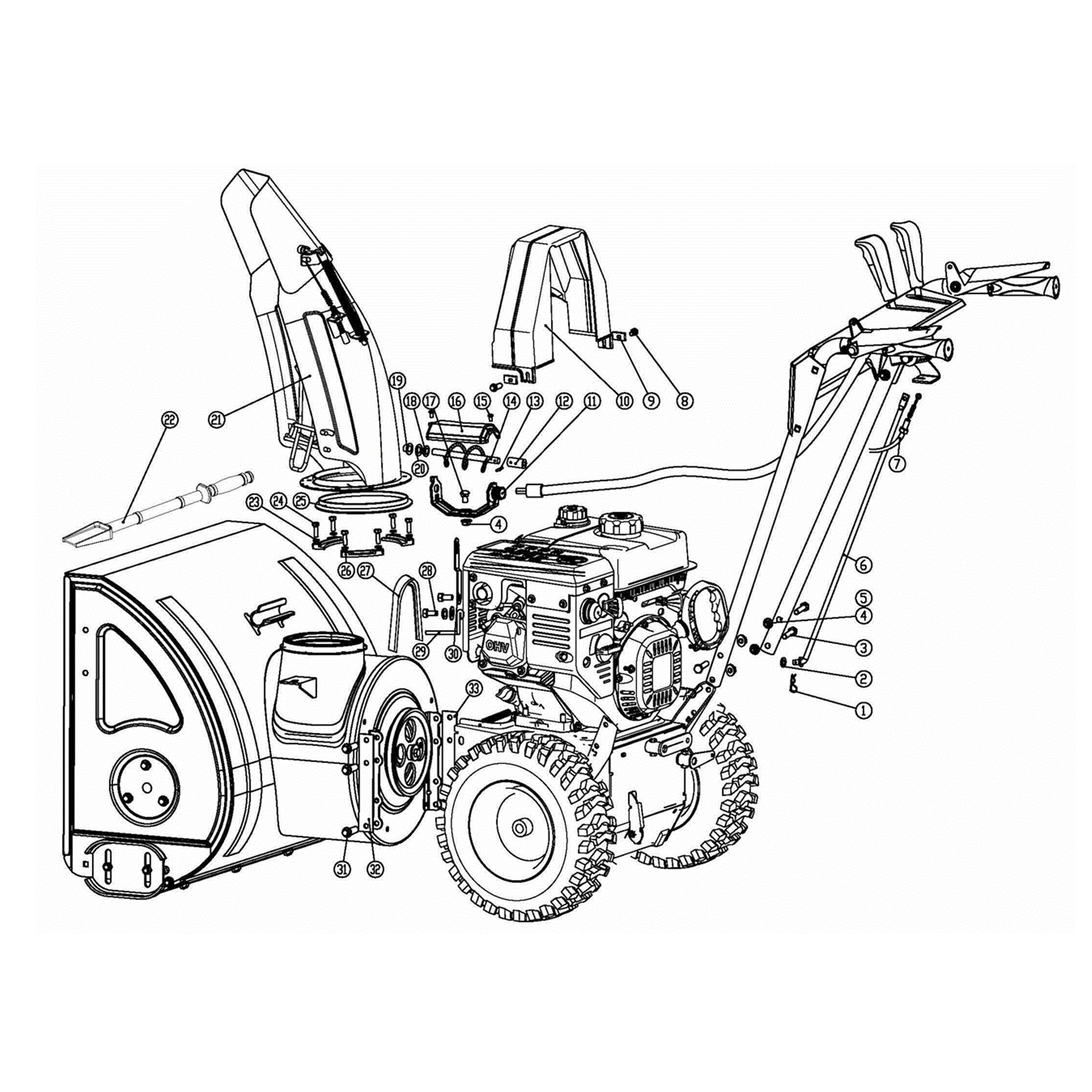 SNOW BLOWER 30IN MACHINE