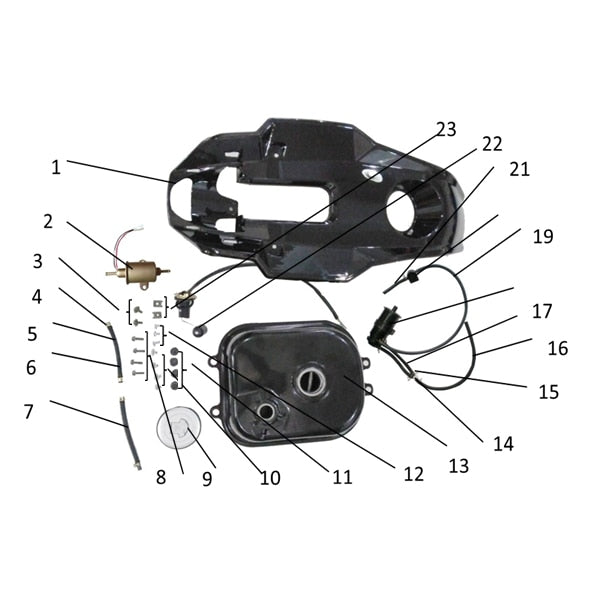 SPIDER 200 FUEL TANK ASSY