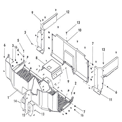 T-BOSS 560 BODY, FLOOR