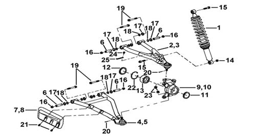 T-BOSS 1000 FRONT A-ARM