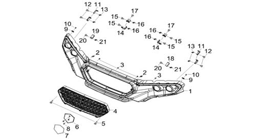 T-BOSS 1000 FRONT BUMPER COMP. (FOR Massimo)