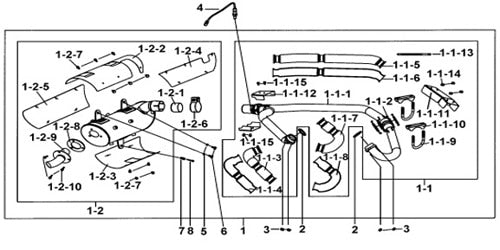 T-BOSS 1000 MUFFLER ASSY.