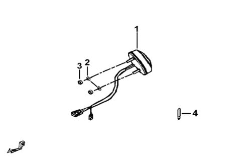 T-BOSS 1000 REAR LAMP ASSY.