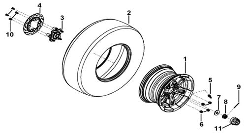 T-BOSS 1000 REAR WHEEL