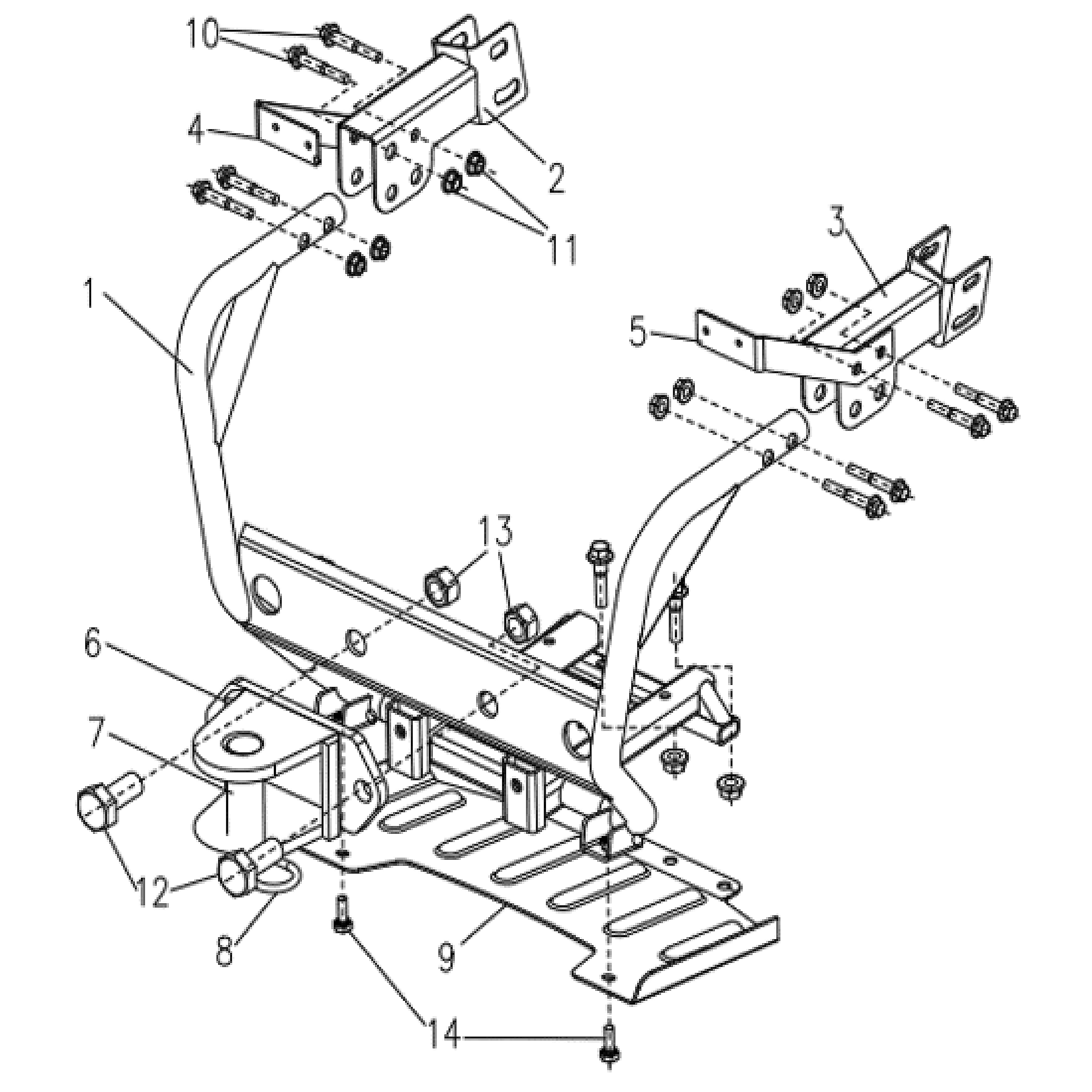 T-BOSS 1100D - FRONT BUMPER (ONLY FOR PROMAX FACE)