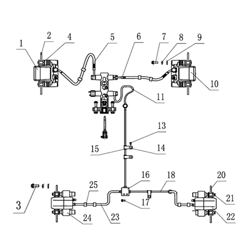 T-BOSS 1100D BRAKE SYSTEM