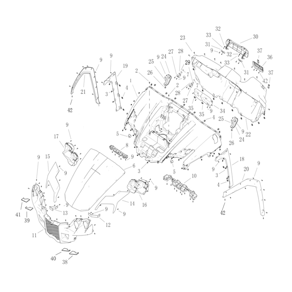 T-BOSS 1100D FRONT FENDER