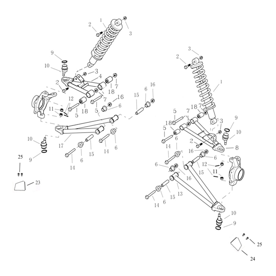 T-BOSS 1100D FRONT SUSPENSION