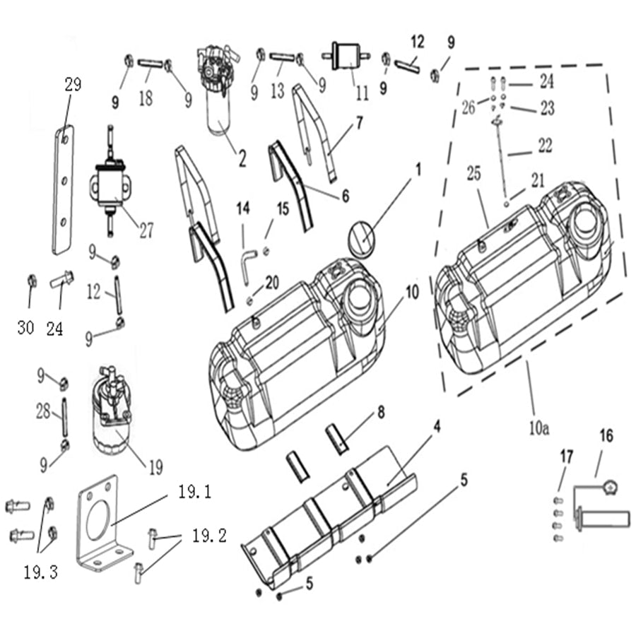 T-BOSS 1100D FUEL TANK