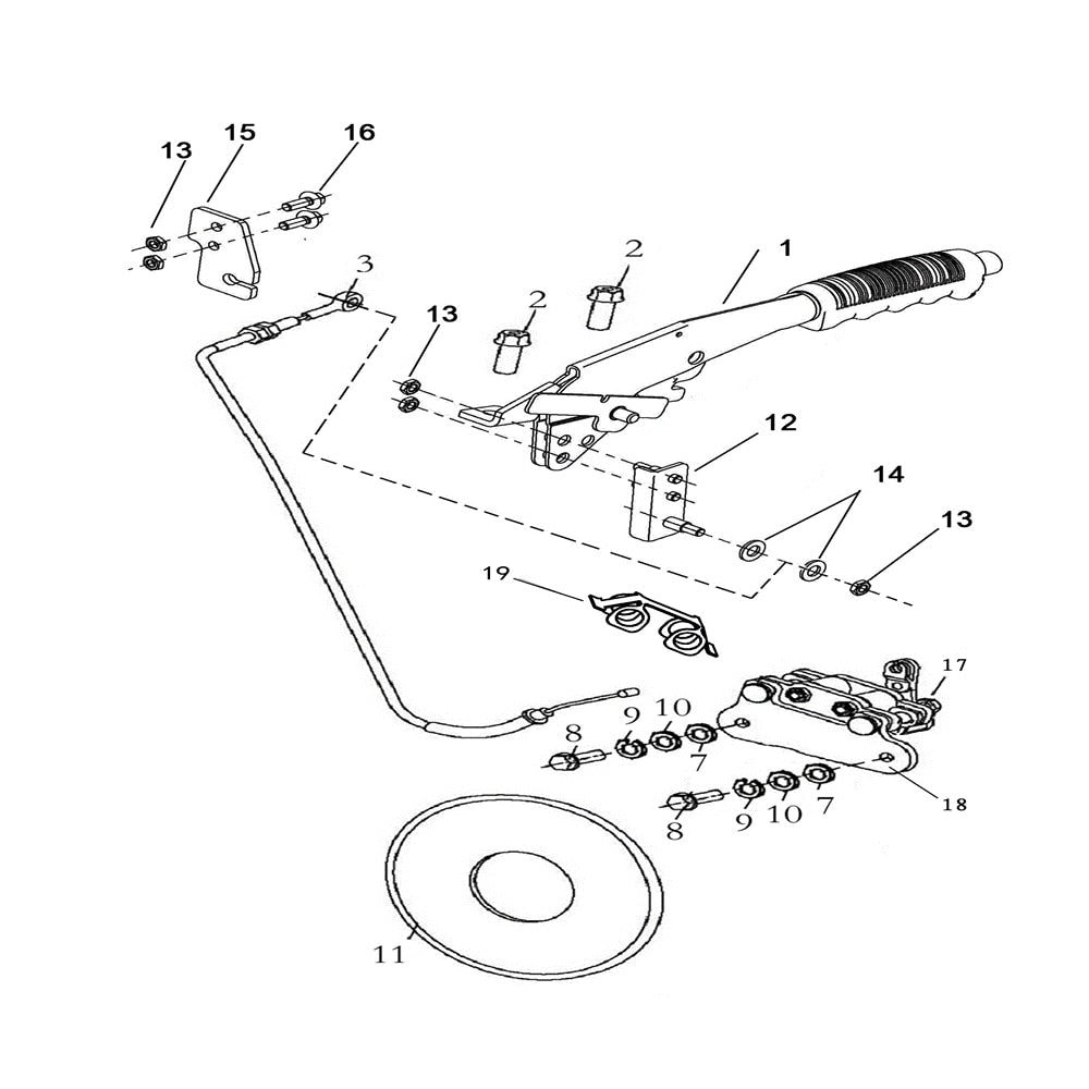 T-BOSS 1100D PARK BRAKE ASM