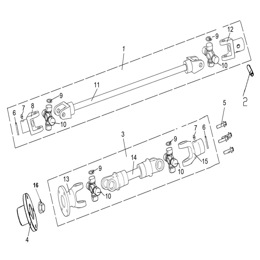 T-BOSS 1100D PROPSHAFT