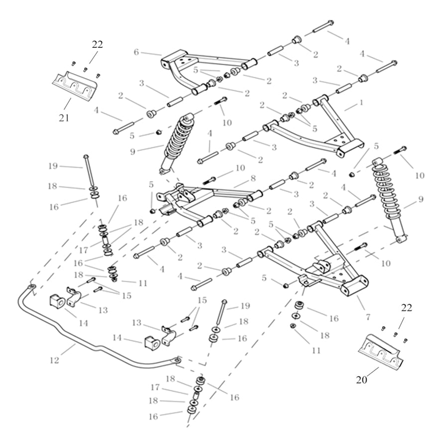T-BOSS 1100D REAR SUSPENSION