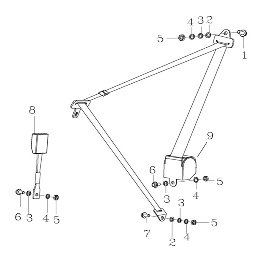 T-BOSS 1100D SEAT BELT
