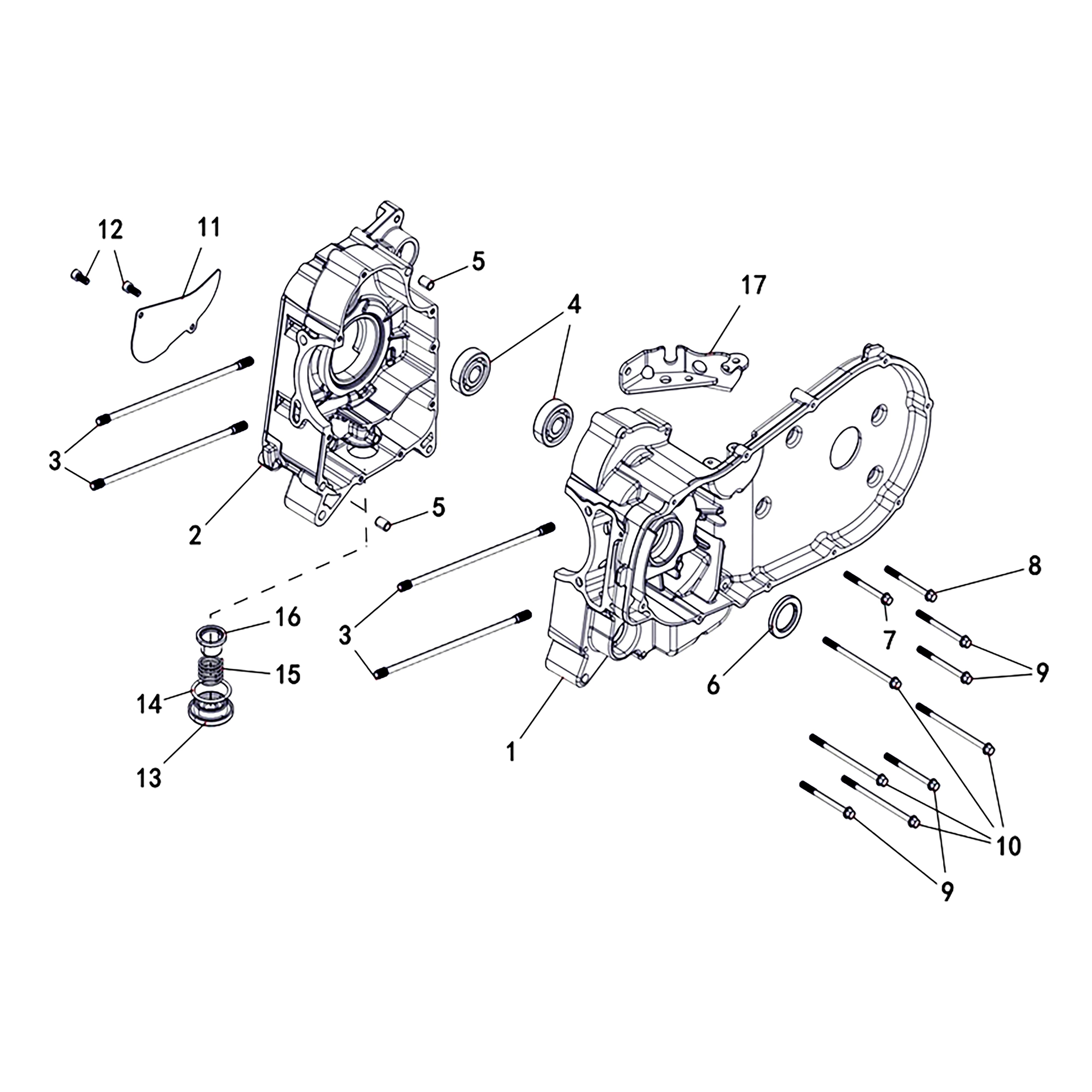T-BOSS 410 2020 - Crankcase