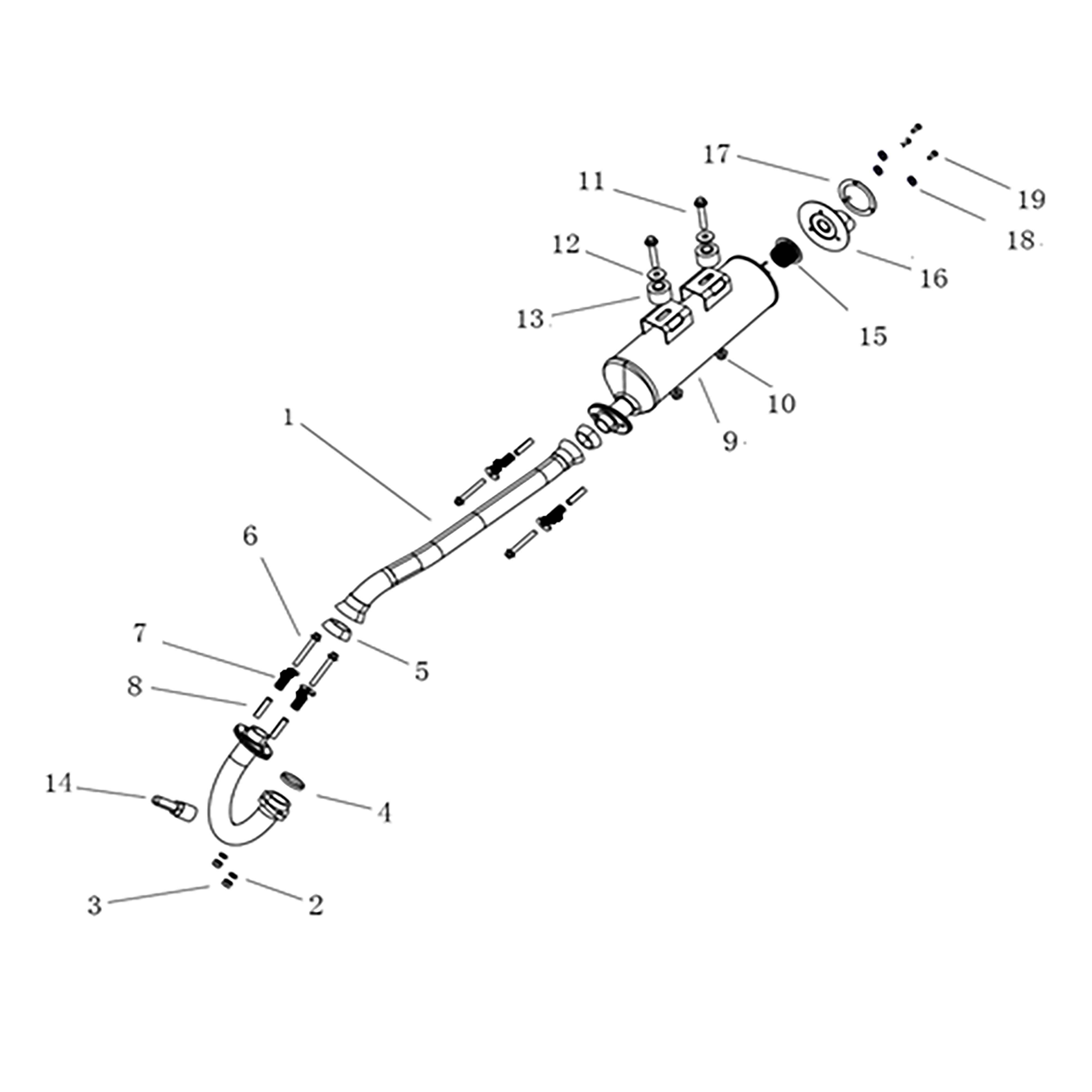 T-BOSS 410 2020 - EXHAUST (FOR US)
