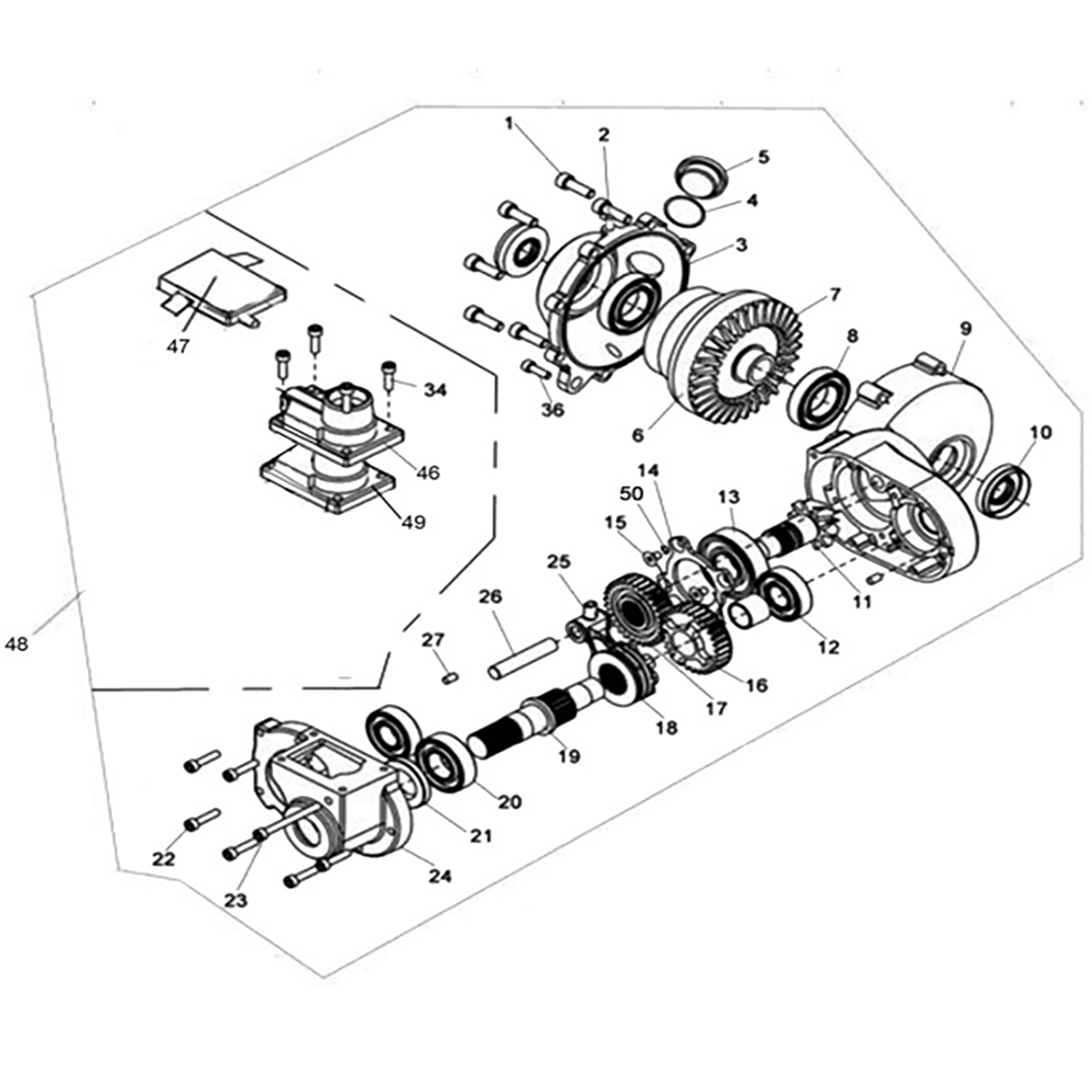 T-BOSS 410 2020 - FRONT GEAR-BOX (FOR 4WD)