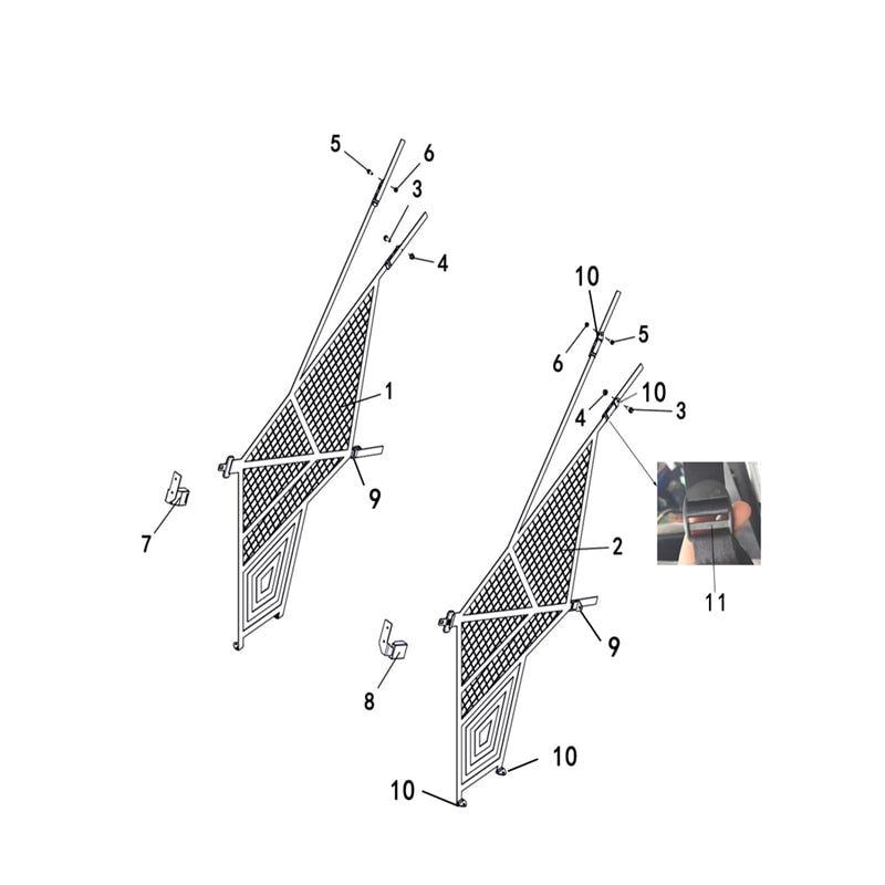 T-BOSS 410 BODY SIDE NETS