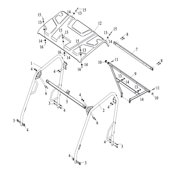 T-BOSS 410 FRAME ROOF