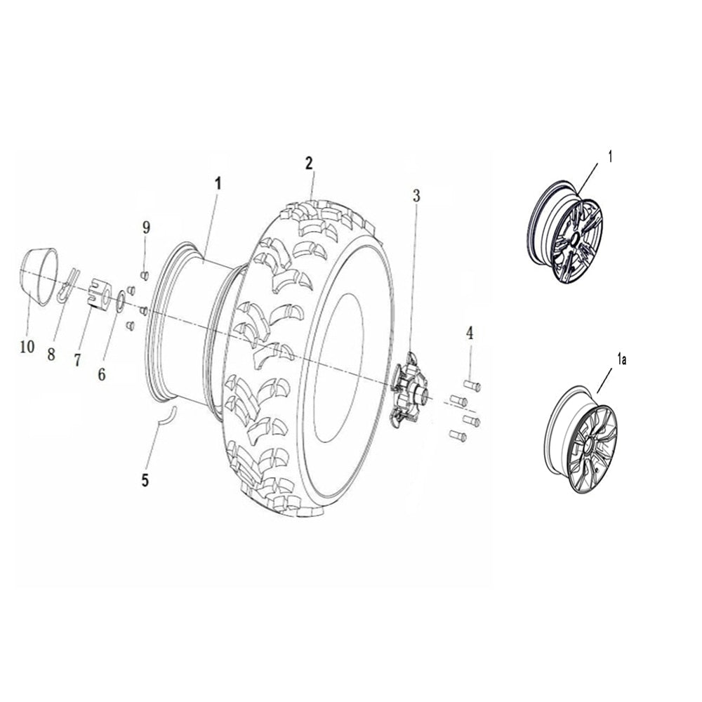 T-BOSS 410 FRONT WHEEL