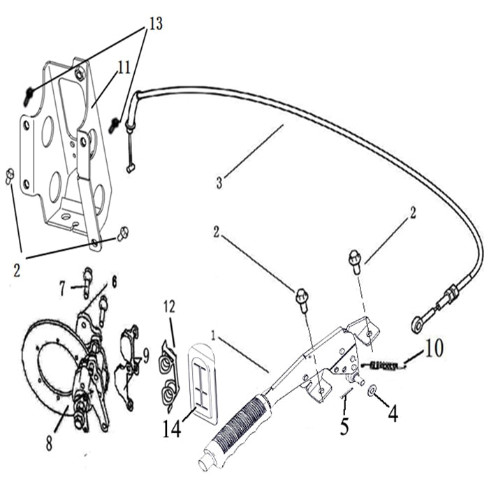 T-BOSS 410 PARK BRAKE ASSY