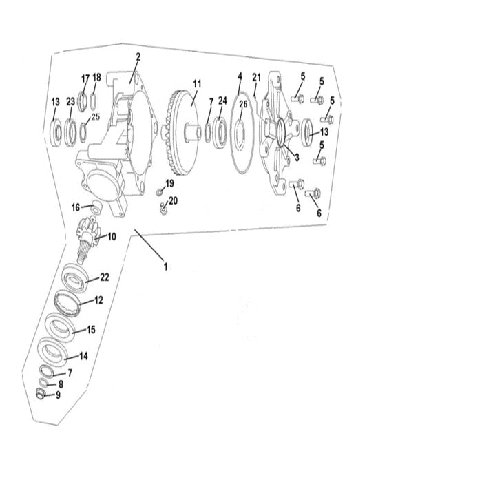 T-BOSS 410 REAR GEAR-BOX