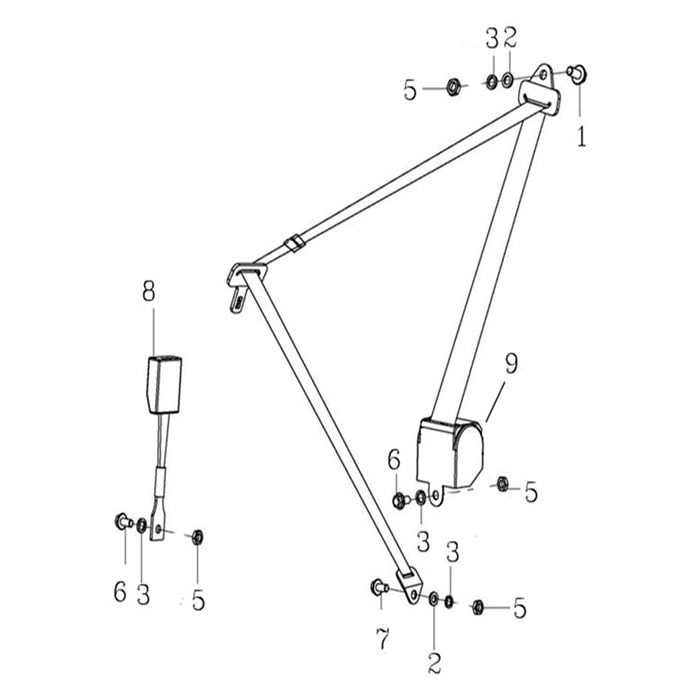 T-BOSS 410 SEAT BELT