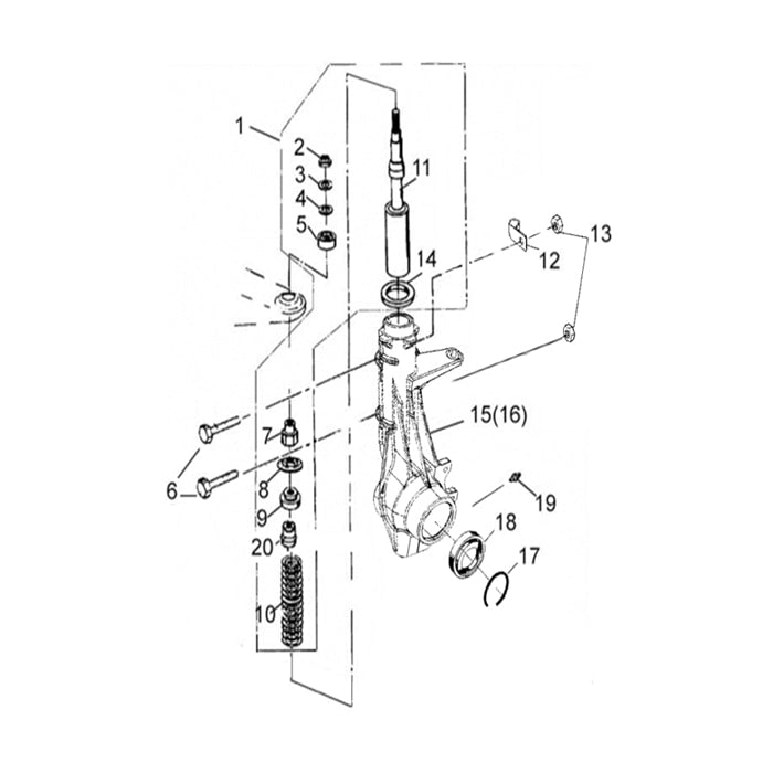 T-BOSS 410 SHOCK ABSORBER FRONT 1