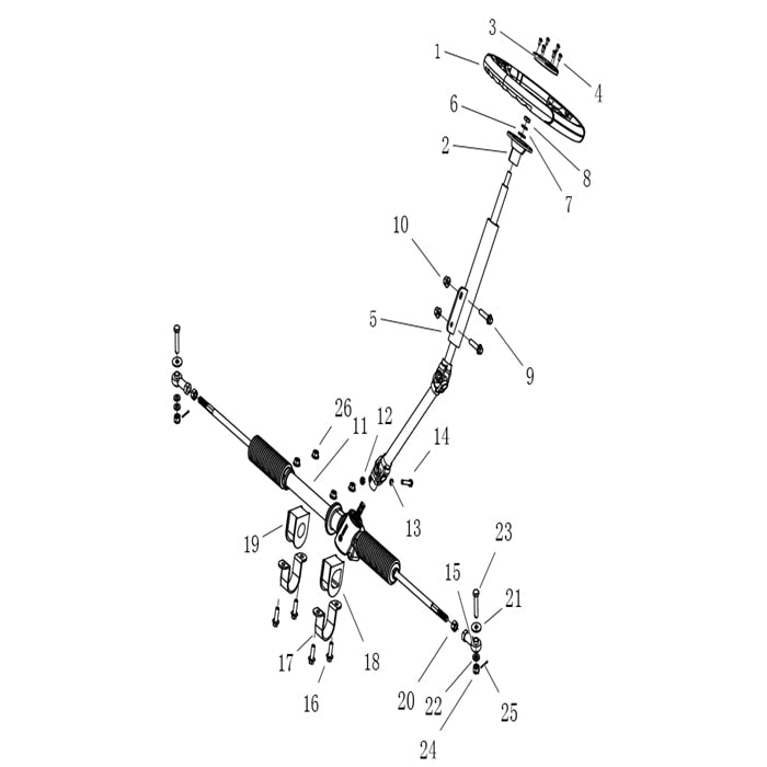 T-BOSS 410 STEERING ASSY-1