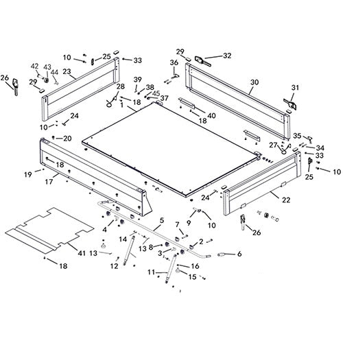 T-BOSS 550F REMOVABLE IRON CARGO TANK ASSEMBLY