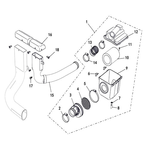 T-BOSS 550 AIR CLEANER (Old)