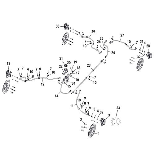 T-BOSS 550 Brake System(ZJ)