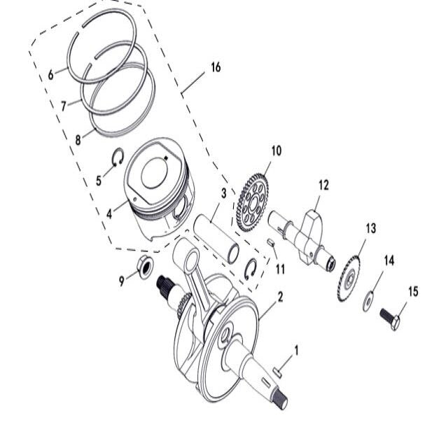 T-BOSS 550 CRANKSHAFT