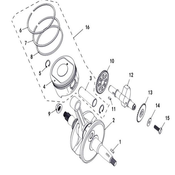 T-BOSS 550 CRANKSHAFT