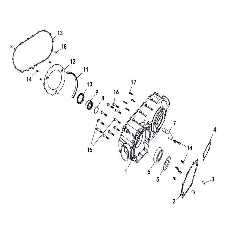 T-BOSS 550 CVT HOUSING