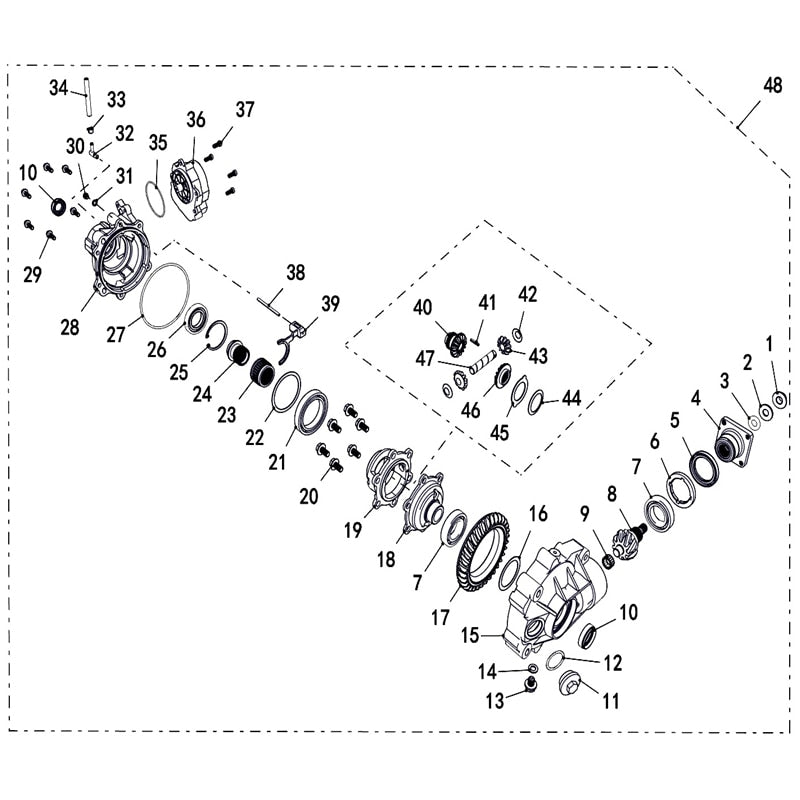 T-BOSS 550 FRONT AXLE