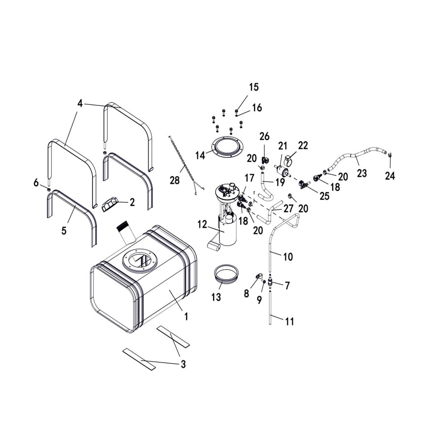 T-BOSS 550 FUEL TANK, STEEL