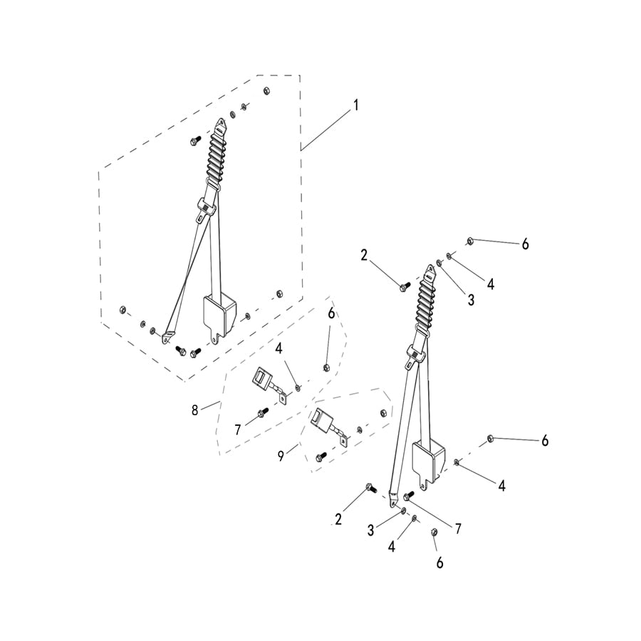 T-BOSS 550 INTERIOR, SEAT BELTS