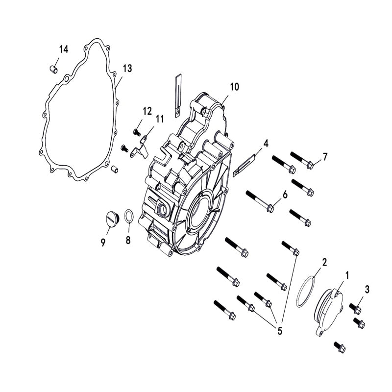 T-BOSS 550 LEFT CRANKCASE COVER