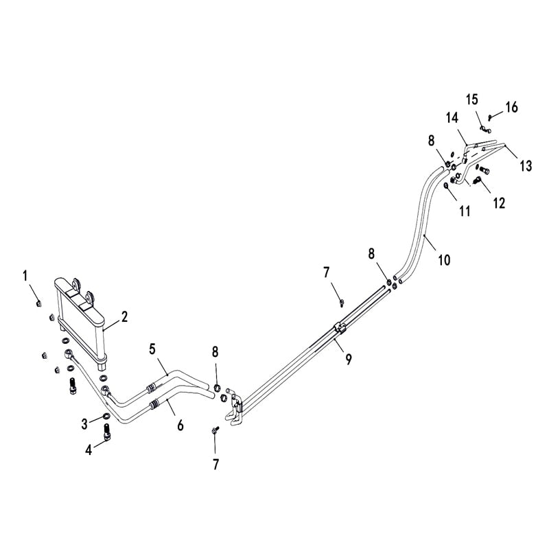 T-BOSS 550 OIL RADIATOR