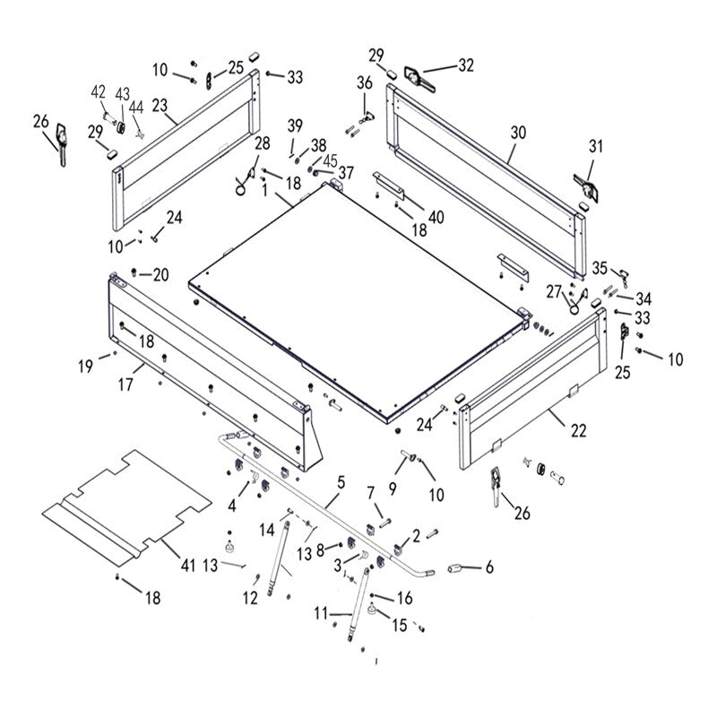 T-BOSS 550 REMOVABLE CARGO BED