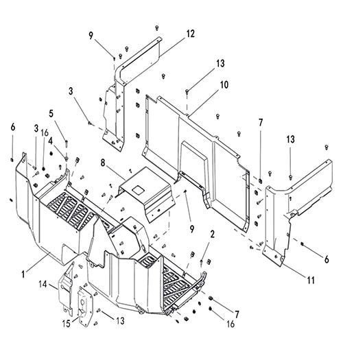 T-BOSS 560 BODY, FLOOR