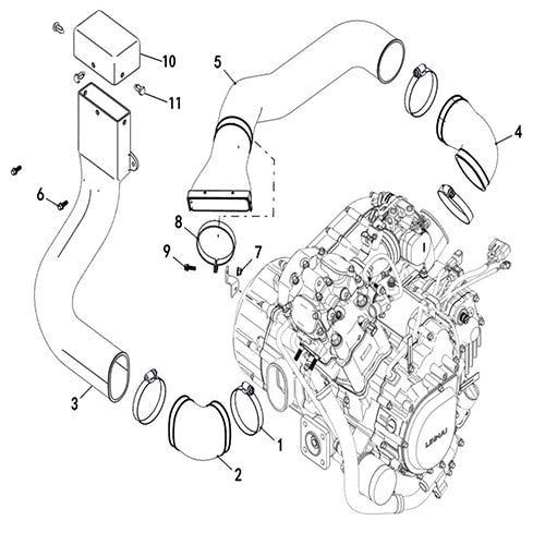 T-BOSS 560 CVT AIR SHROUD