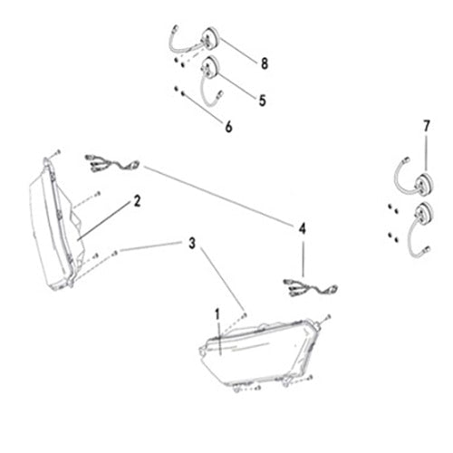 T-BOSS 560 ELECTRICAL, HEADLIGHTS AND TAILLIGHTS