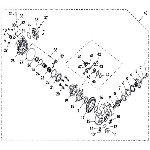 T-BOSS 560 FRONT AXLEF